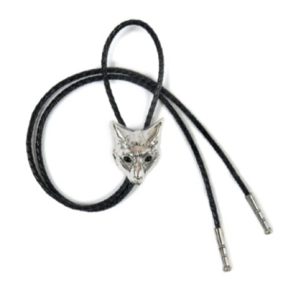 STRAIGHT TO HELL BALLAD OF THE FOX – FOX BOLO TIE WITH ONYX EYES BRAND NEW